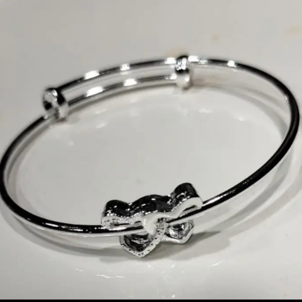 Adjustable Double Hearts Bracelet
